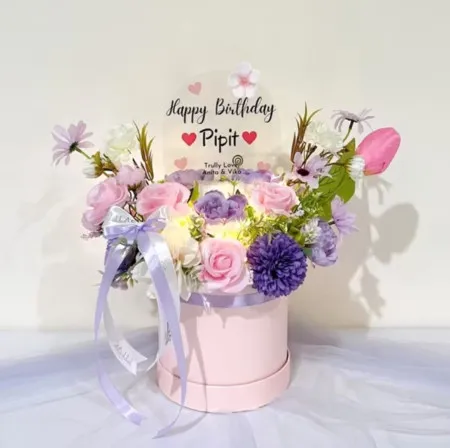 Bloom Box Akrilik Ucapan Ulang Tahun Bekasi